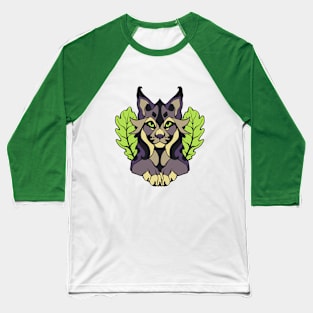 Lavender Lynx Baseball T-Shirt